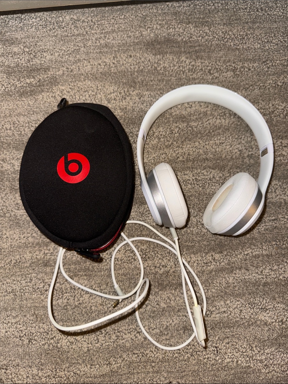 Beats Solo Headphones with Black Carrying Case